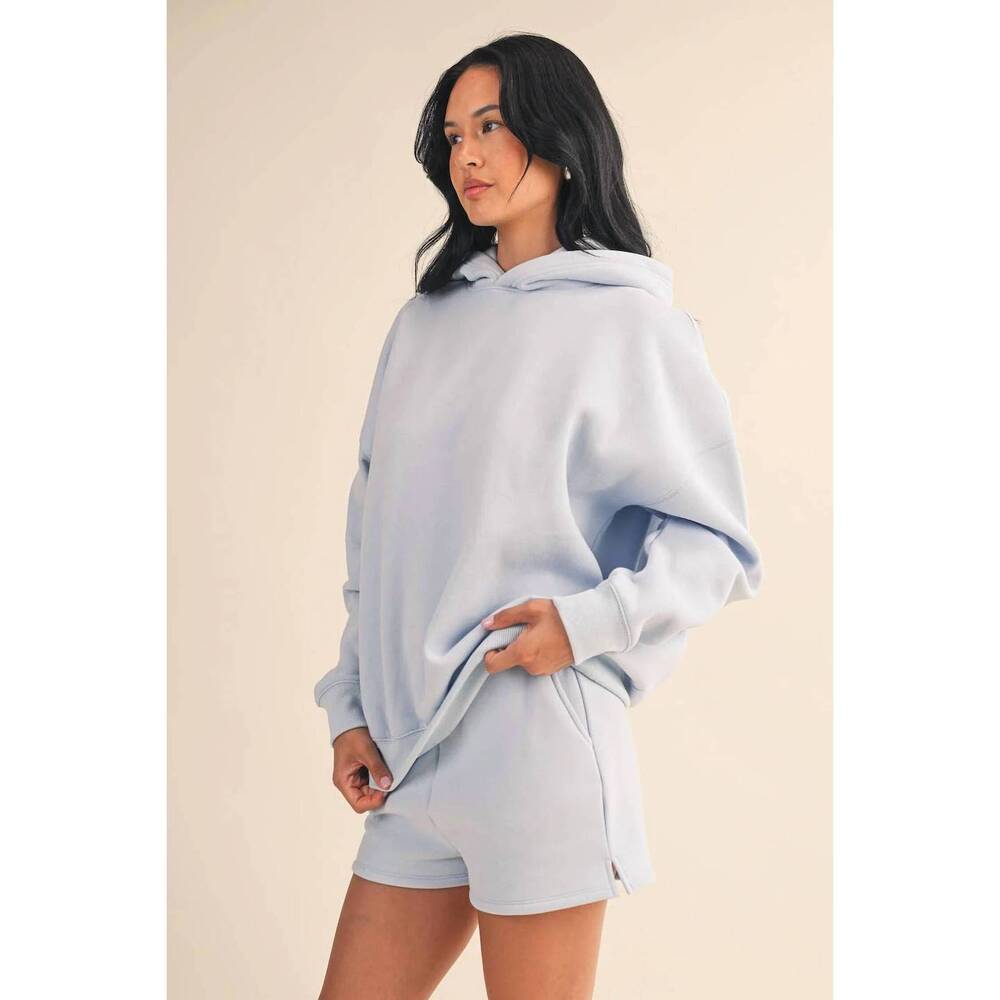 NEW KIMBERLY C fleece oversized hoodie in blue